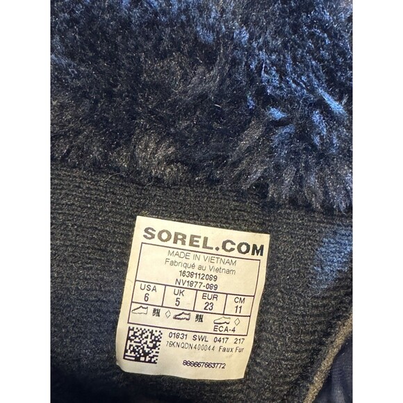 Sorel Toddler Black Red Winter Snow Commander Boots Fleece Lining Size 6 - Picture 13 of 13